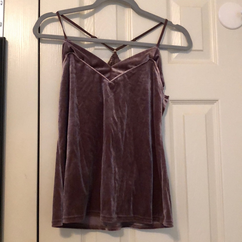 velvet lingerie top